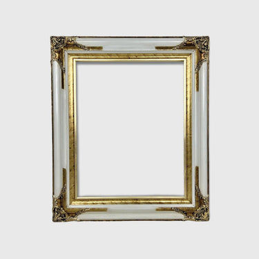 16 x 20 In stock ready to ship Classic ornate wood frame, White frame, gold leaf frame,custom canvas frame, portrait frame, vintage frame