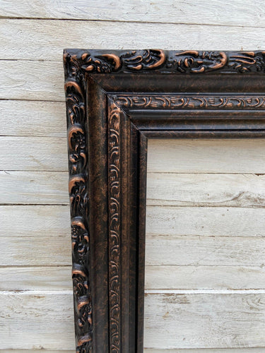 8 x 10 In stock ready to ship, Vintage style wood picture frame compo ornate trim. antique style frame,rose copper,custom frame,