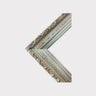 20 x 24 In stock ready to ship, Vintage style wood picture frame with compo trims, SILVER LEAF, antique style frame, canvas frame,