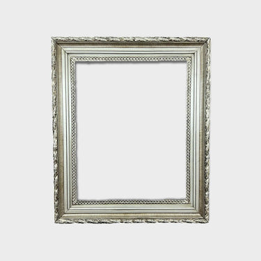 24 x 30 In stock ready to ship, Classic compo ornate wood frame, silver frame, wood picture frame, wedding frame, silver leaf