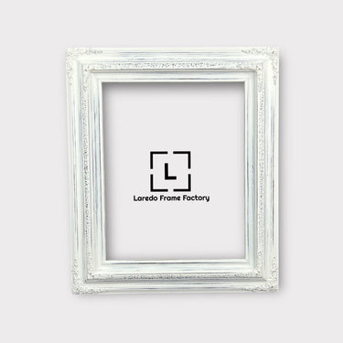9 x 12 In stock ready to ship, Traditional compo ornate wood frame, distressed white, white wood picture frame,canvas frame,