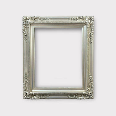 20 x 30 In stock ready to ship, Traditional compo XL ornate corners wood frame,Silver Leaf, vintage wood picture frame, antique style