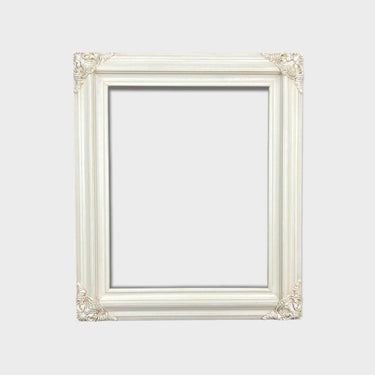 Classic compo Ornate wood frame, IVORY STAIN, hand painted ,vintage style wood picture frame,custom picture frame,canvas frame, custom sizes