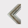 Classic style wood picture frame, BRUSHED SILVER, silver leaf frame, wood frame, canvas frame, portrait picture frame, antique style frame