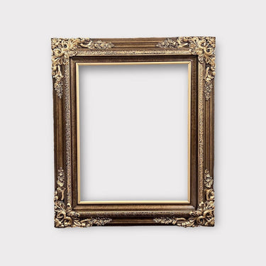 Traditional compo XL ornate corners wood frame, DARK BRONZE, vintage wood picture frame, antique style frame,custom picture frame,canvas