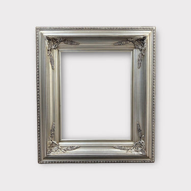 9 x 12 In Stock Ready to Ship Classic Victorian Style Wood Picture Frame, ANTIQUE SILVER LEAF finish ,ornate frame,photo frame,canvas