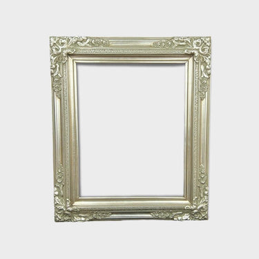 24 x 30 In Stock ready to ship-Traditional compo XL ornate corners wood frame,Silver Leaf, vintage wood picture frame, antique style