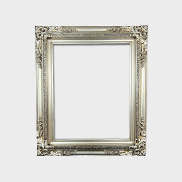 11 x 14 In stock ready to ship, Traditional compo XL ornate corners wood frame,Silver Leaf, vintage wood picture frame, antique style frame,