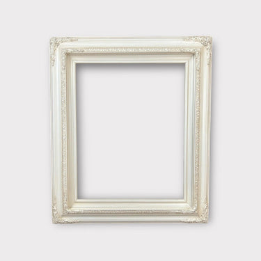 14 x 18 In Stock - Ready to Ship, Traditional compo ornate wood frame, IVORY FINISH, white wood picture frame,canvas frame, portrait frame,