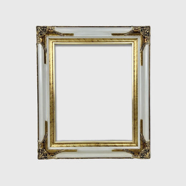 22 x 28 In stock ready to ship, Classic ornate wood frame, White frame, gold leaf frame,custom canvas frame, portrait frame, vintage frame,