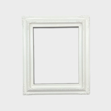 12 X 16 In Stock - Ready to Ship Traditional compo ornate wood frame, PURE WHITE , white wood picture frame,canvas frame, portrait frame,