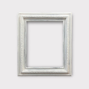 11 x 14 in stock ready to ship, Distressed White picture frame, vintage picture frame, antique style frame, ornate picture frame,