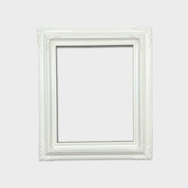 14 x 18 In Stock - Ready to Ship Traditional compo ornate wood frame, PURE WHITE , white wood picture frame,canvas frame, portrait frame,