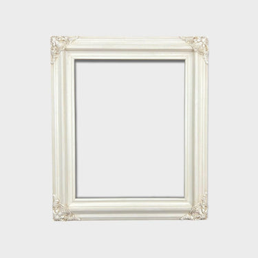16 x 20 In stock ready to ship, Classic compo Ornate wood frame, IVORY STAIN, hand painted ,vintage style wood picture frame,custom frame,