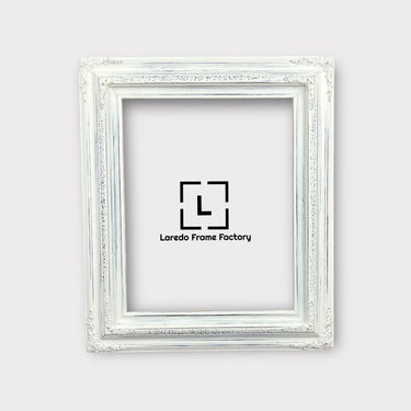 20 x 24 In stock ready to ship, Traditional compo ornate wood frame, distressed white, white wood picture frame,canvas frame,