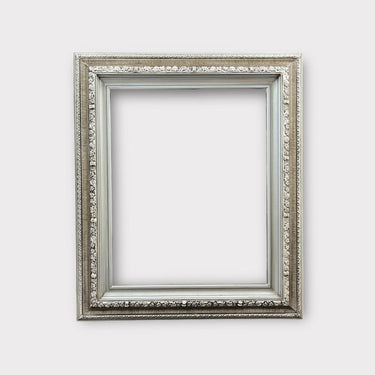 24 x 30 In stock ready to ship, Classic compo ornate wood frame, vintage frame, wood picture frame,Silver leaf,canvas frame,