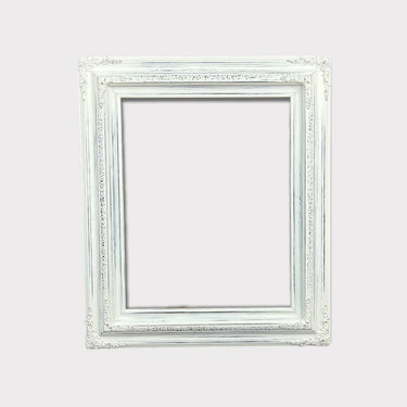 24 X 36 In stock ready to ship, Traditional compo ornate wood frame, distressed white, white wood picture frame,canvas frame,