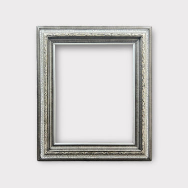 20 x 30 In stock ready to ship, Classic style wood picture frame, crackle finish, silver leaf frame, wood frame, wedding frame, canvas frame