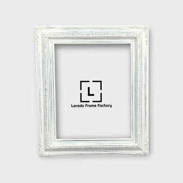 22 x 28 In stock ready to ship, Traditional compo ornate wood frame, distressed white, white wood picture frame,canvas frame,