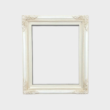 Traditional French style ornate wood frame, IVORY STAIN, hand painted ,vintage style wood picture frame,custom picture frame, canvas frame