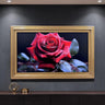 32" to 65" inch TV frame for Samsung The Frame TV and Frame Pro TV models, Antique Gold finish, not meant for use with other TVs.