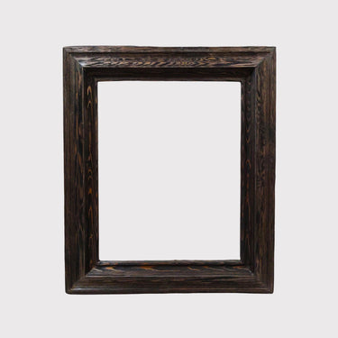 Rustic Dark Stain Western Picture Frame, Hand Distressed Finish (Solid Wood, Custom Sizes Available, 4 Inch Wide)