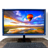 Ornate Wood Monitor Frame for Select 27 Inch Acer & Compatible Monitors, Handcrafted Decorative Computer Monitor Bezel, Navy Blue