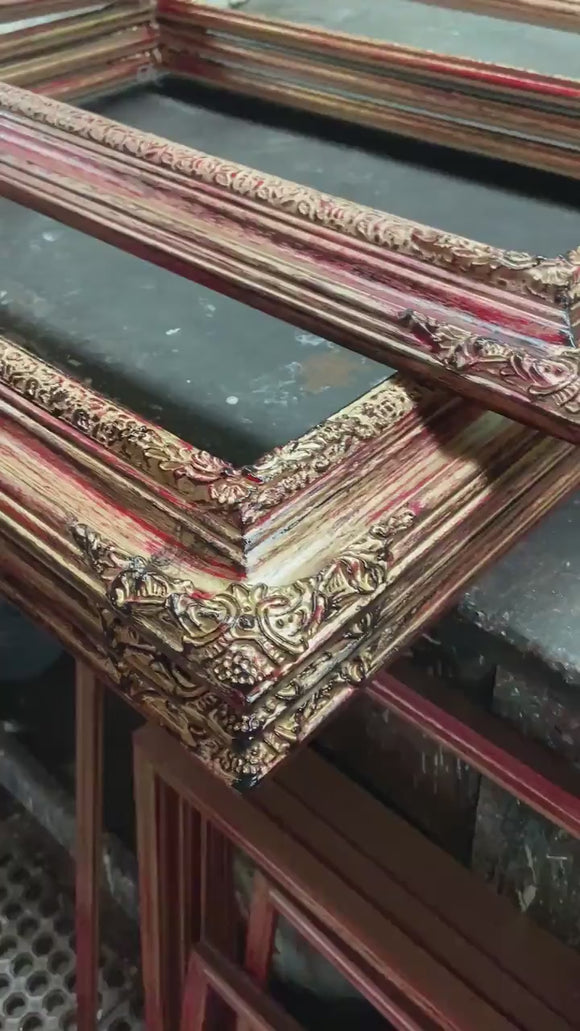 Traditional compo ornate wood frame, Rose Gold, wood picture frame,canvas frame, portrait frame, custom picture frame, photo picture frame,