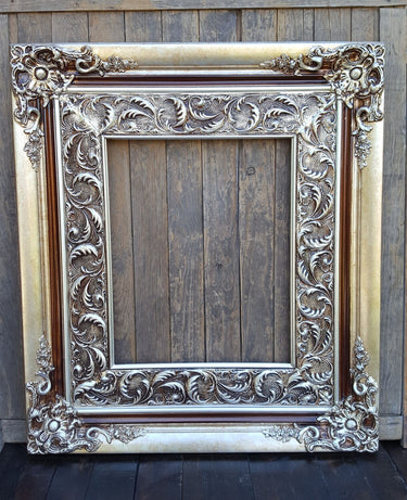 11 x 14 In Stock - Ready to Ship Baroque Style Frame, antique silver, wedding frame,colonial decor, french decor frames, shabby chic frame,