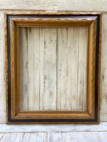11 x 14 In Stock - Ready to Ship Western style picture frame, wood rustic frame, rustic decor, custom picture frame, Brown frame, canvas