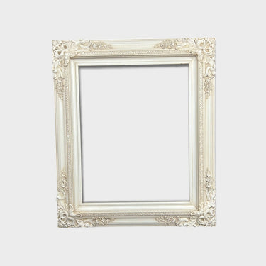 9 x 12 In stock ready to ship, Traditional compo XL ornate corners wood frame, Ivory ,vintage wood picture frame, antique style frame,