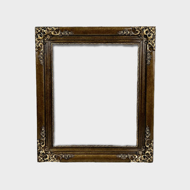 Classic Antique low profile custom frame, XL ornate corners, vintage frame,canvas frame, bronze frame, ornate frame, custom sizes.