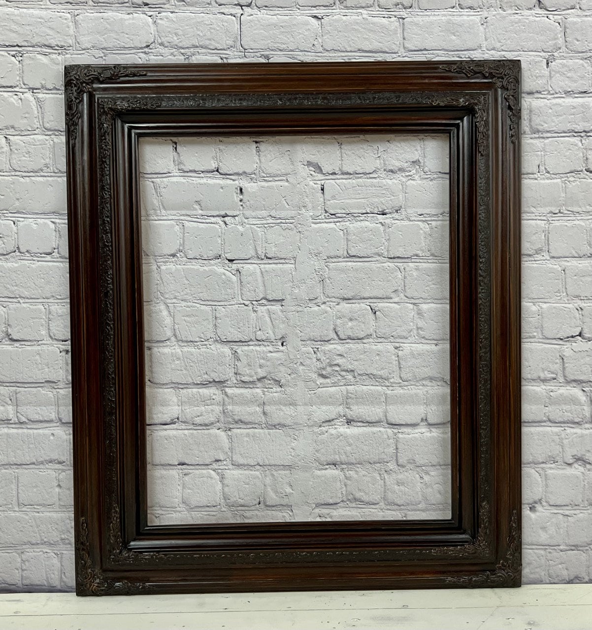 Frame Compo 4 x 6 In stock ready to ship, Traditional compo ornate wood frame, dar ...
