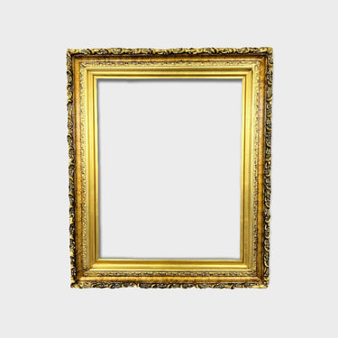 12 X 16 In stock ready to ship, Vintage style wood picture frame with compo trims, GOLD LEAF, antique style frame,custom frame,gold frame