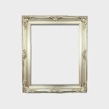 11 x 14 In Stock - Ready to Ship Classic Style ornate Wood Picture Frame, SILVER LEAF frame,compo frame,canvas frame, oil painting frame,