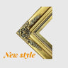 Classic Antique low profile custom frame, ANTIQUED GOLD LEAF, Xl ornate corners, vintage frame,canvas frame, ornate frame, custom sizes.