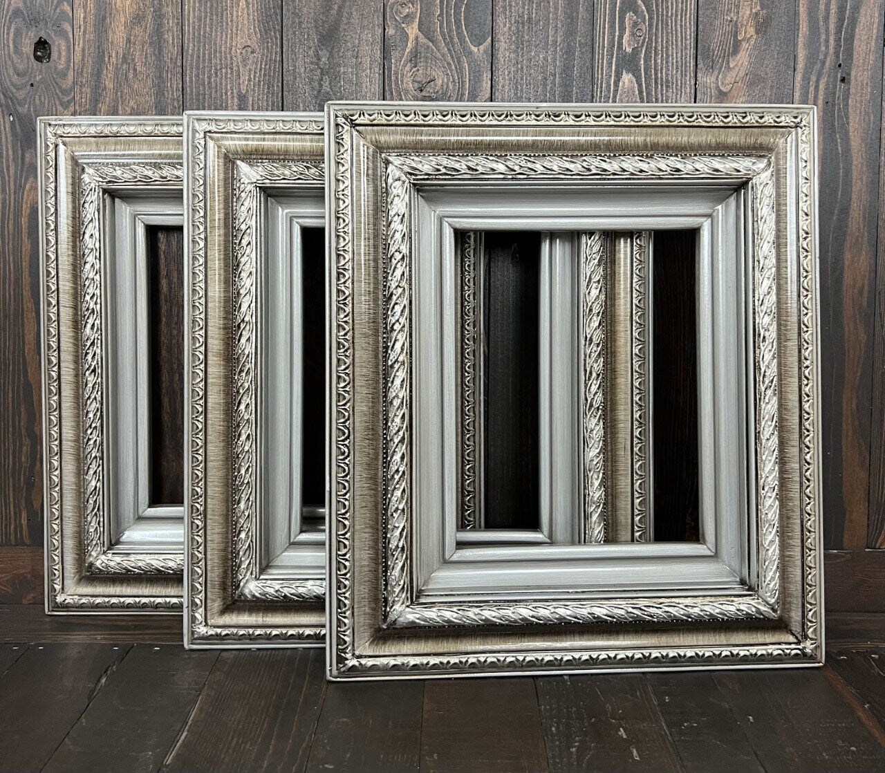 Frame Compo Ready to SHIP, Set of 3 - 8 X 10 Classic compo ornate wood frame, whit ...