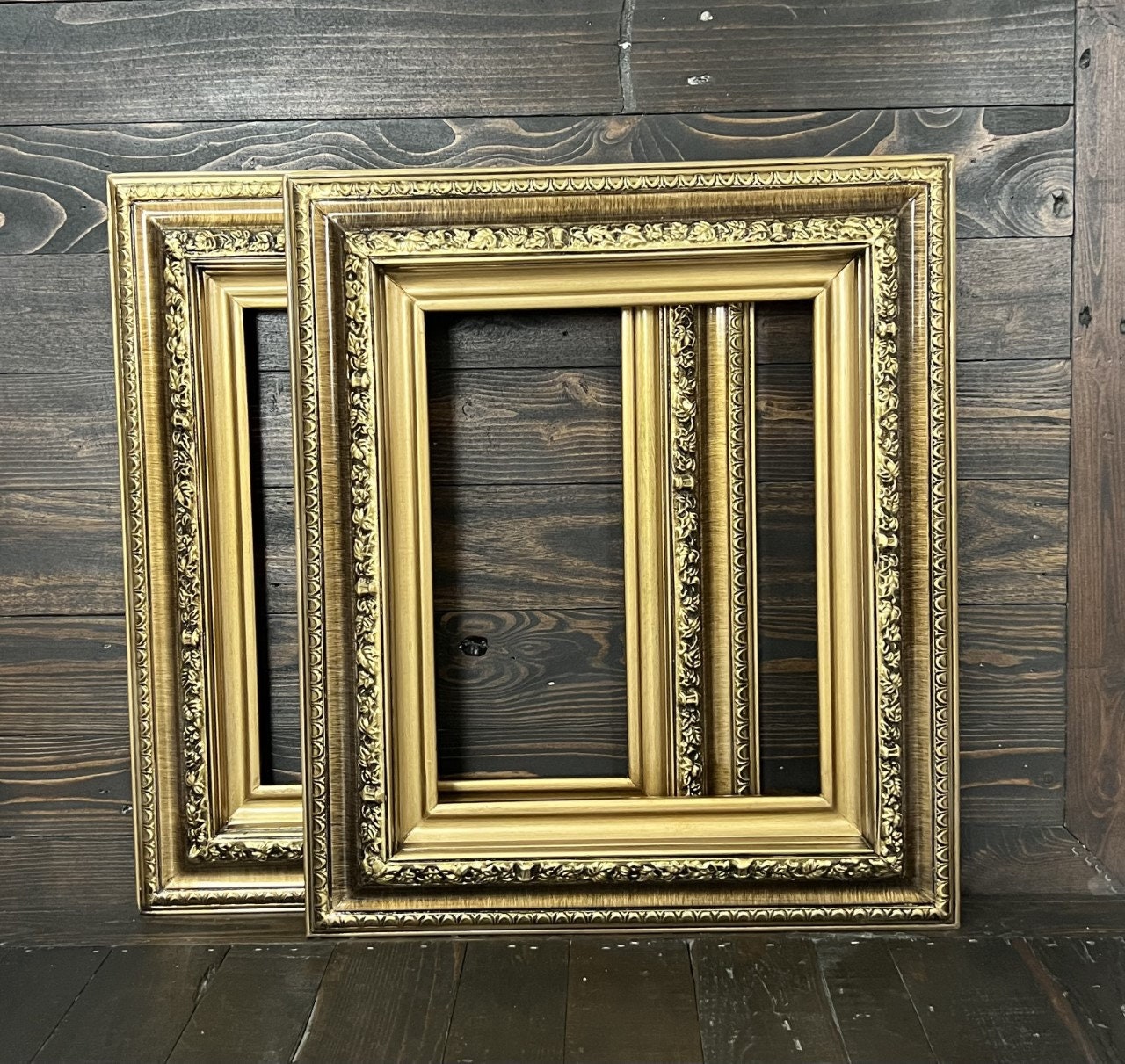 Frame Compo Ready to ship - Set of 2 - 11 x 14 Classic compo ornate wood frame, vi ...