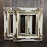 Ready to SHIP - Set of 2 - 8 x 10 Classic ornate wood frame, White frame, silver leaf frame,custom canvas frame, portrait frame,