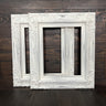 Ready to ship - Set of 2 - 11 x 14 Traditional compo XL ornate corners wood frame, distressed White,vintage wood picture frame,