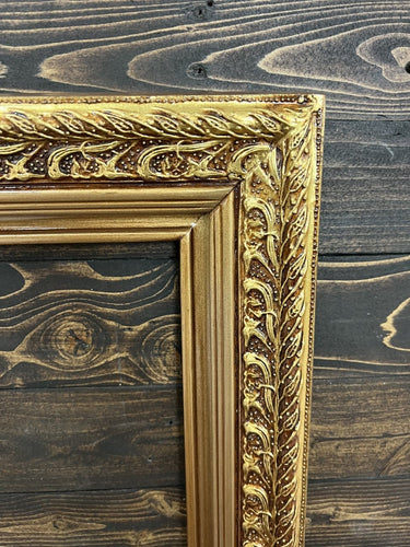 colonial Style Frame, gold leaf,canvas frame, photo frame, oil paiting frame, custom made wood gesso frame, Wood picture frame, gold frame