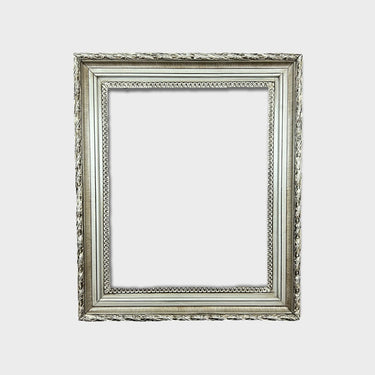 Classic compo ornate wood frame,SILVER frame, wood picture frame, canvas frame, portrait frame, custom picture frame, silver metal leaf