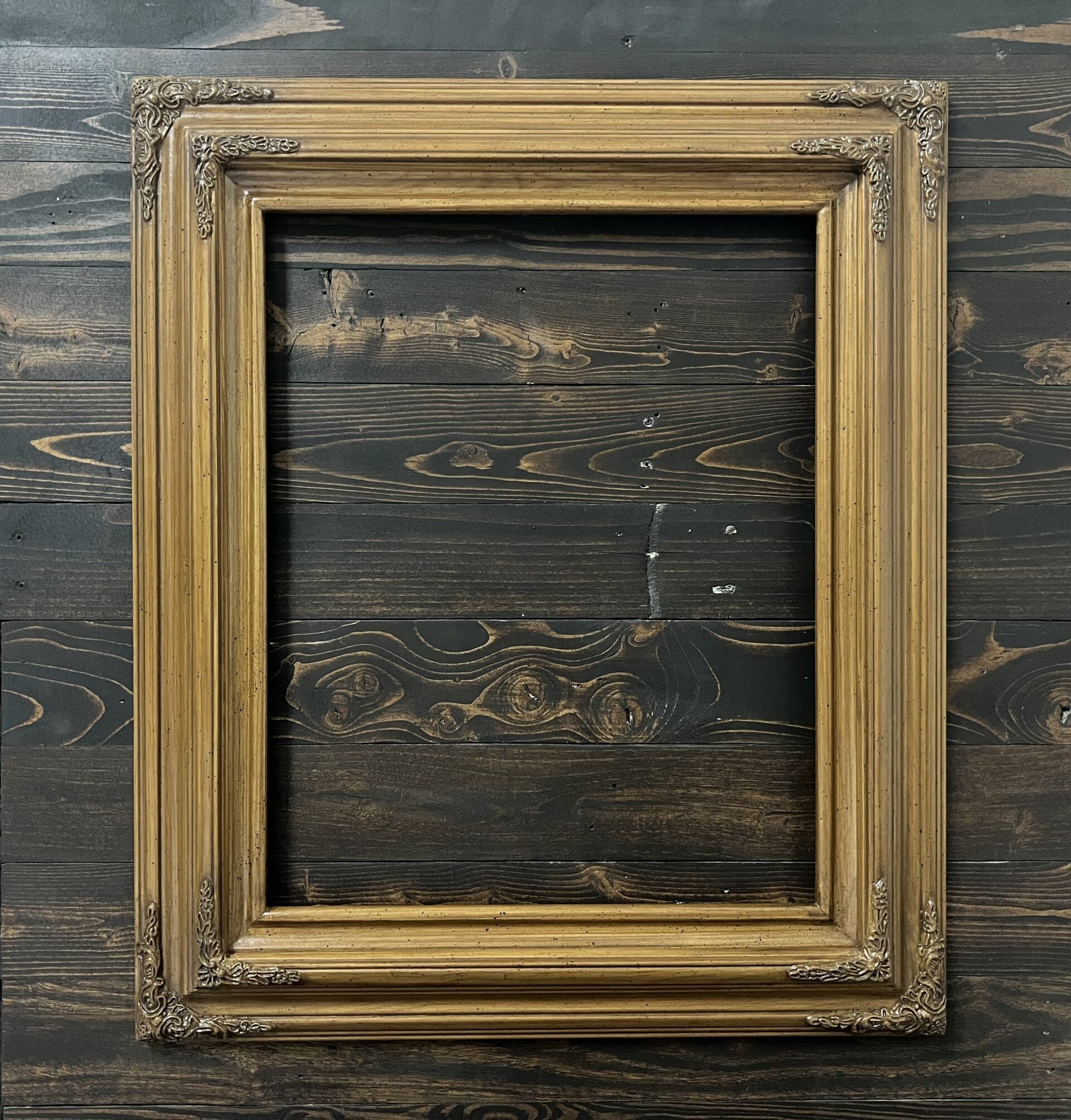 Frame Compo Traditional compo ornate wood frame, PECAN STAIN finish, wood picture ...