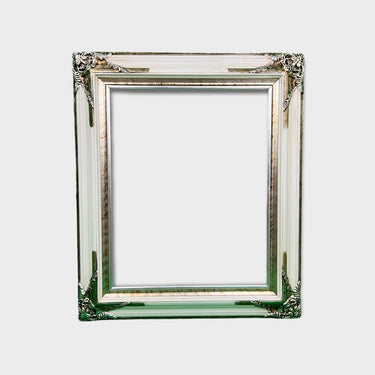 11 x 14 In stock ready to ship, Classic ornate wood frame, White frame, silver leaf frame,custom canvas frame, portrait frame,