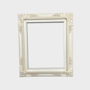 Traditional compo XL ornate wood frame, Vintage Ivory, wood picture frame, custom sizes, portrait frame, custom frame.