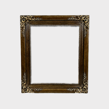 Classic Antique low profile custom frame, XL ornate corners, vintage frame,canvas frame, bronze frame, gold frame, custom sizes available