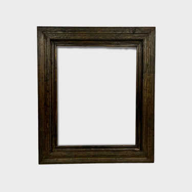 Rustic wood style frame. Hand distressed and stained with a time worn appeal.