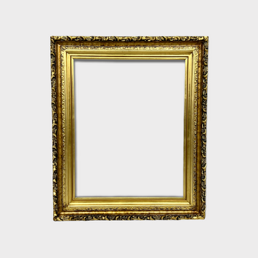 Vintage style wood picture frame with compo trims, GOLD LEAF, antique style frame,custom sizes, canvas frame,handpainted