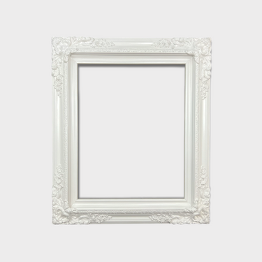Traditional compo XL ornate corners wood frame, PURE WHITE ,vintage picture frame, antique style frame,custom sizes available,white frame