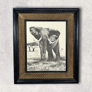Rustic frame with Ornate burlap style ,DISTRESSED BLACK, ranch decor, hunting decor, farm house, hand crafted, wildlife art , custom sizes